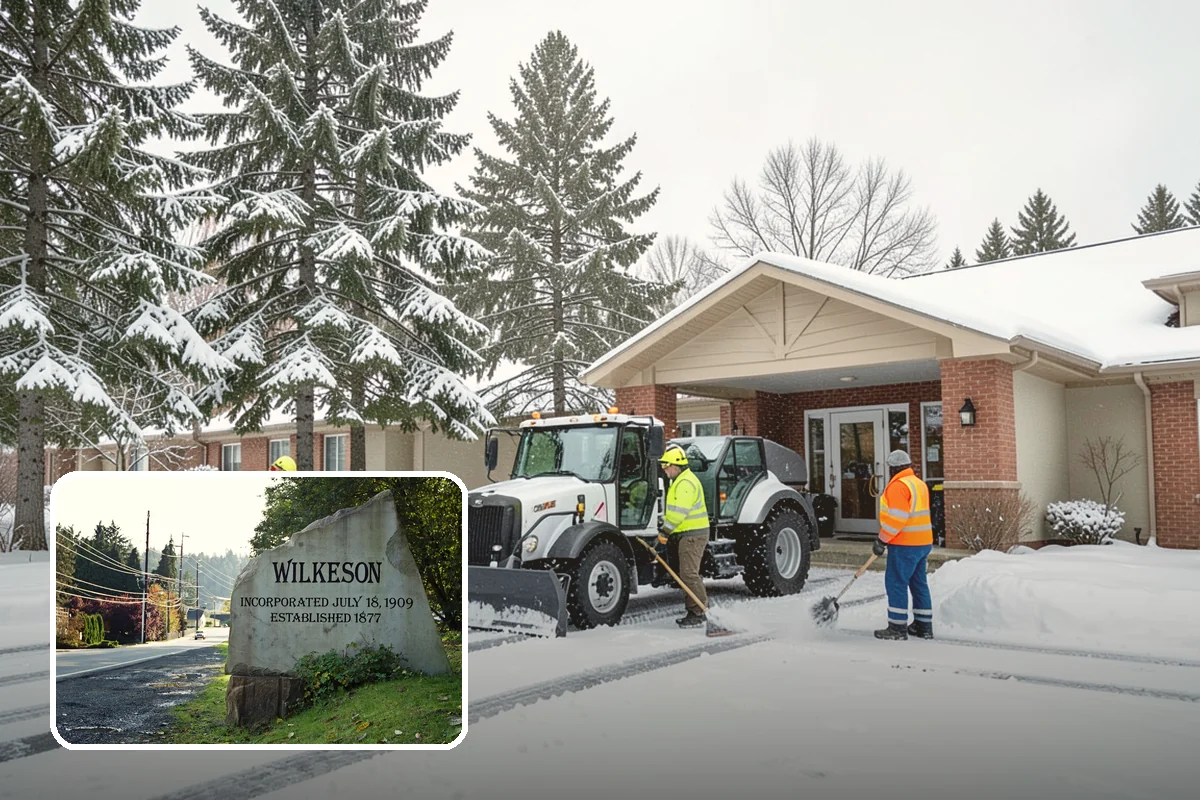 Alleyway Snow Removal in Wilkeson, Pierce County, WA - Reaches tight spaces that full-size plows cannot service