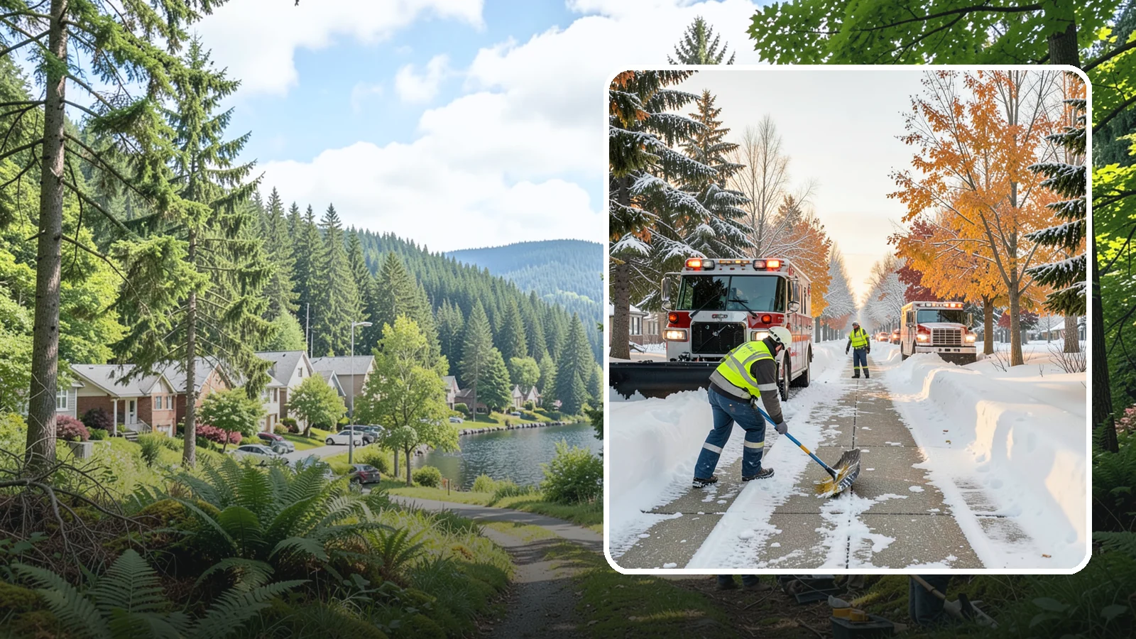 Ambulance Access Clearing in Lake Forest Park, King County, WA - We prioritize clearing the routes ambulances and medical transport use so care is never delayed by snow.