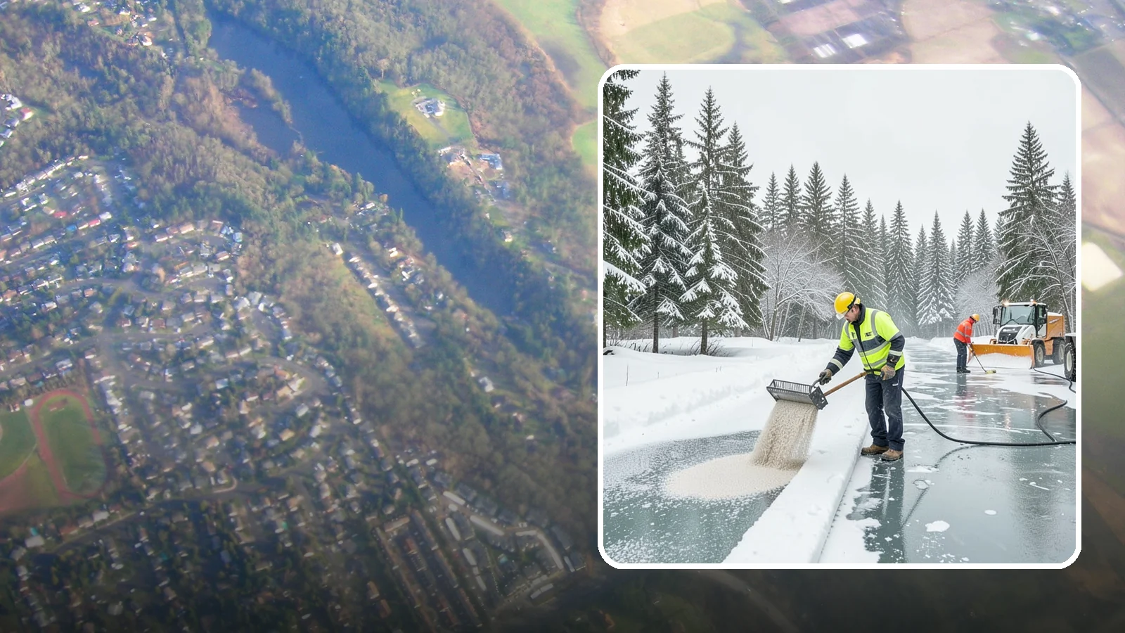Anti-Icing in Algona, King County, WA - Anti-icing applies deicer proactively before a storm so ice bonds are prevented rather than broken after the fact.