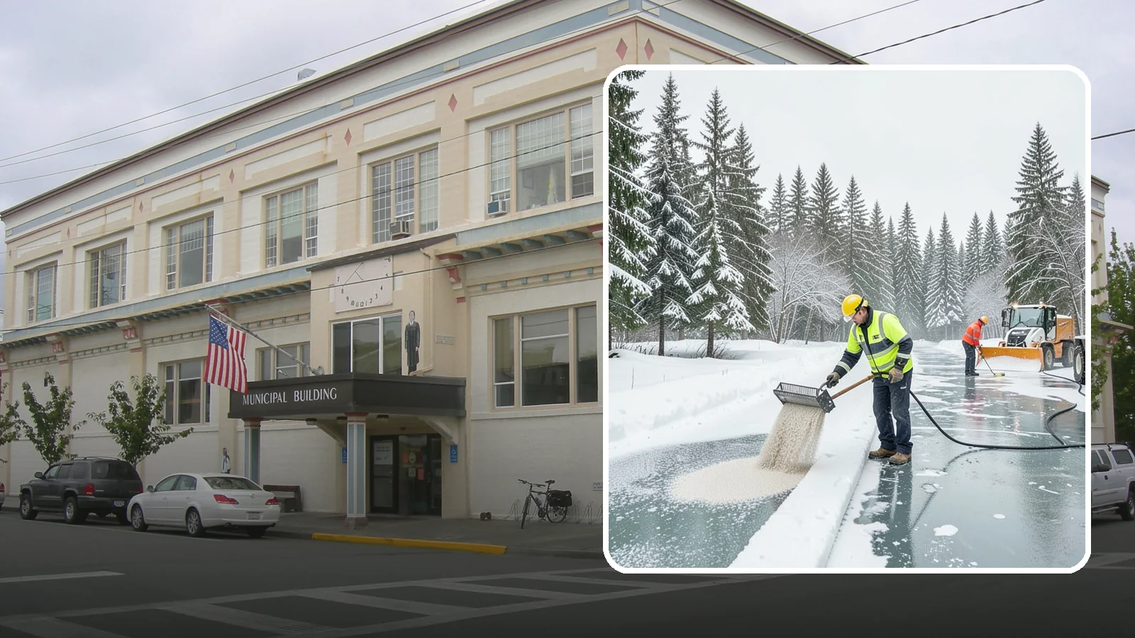 Anti-Icing in Anacortes, Skagit County, WA - Anti-icing applies deicer proactively before a storm so ice bonds are prevented rather than broken after the fact.