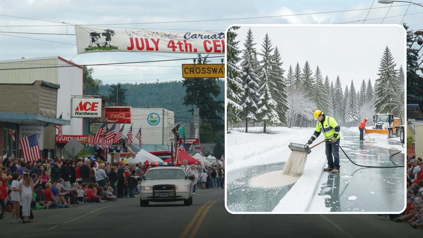 Anti-Icing in Carnation, King County, WA - Anti-icing applies deicer proactively before a storm so ice bonds are prevented rather than broken after the fact.