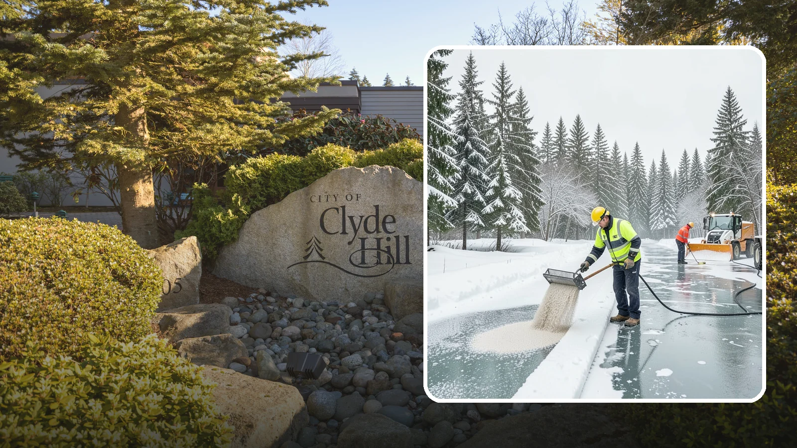 Anti-Icing in Clyde Hill, King County, WA - Anti-icing applies deicer proactively before a storm so ice bonds are prevented rather than broken after the fact.