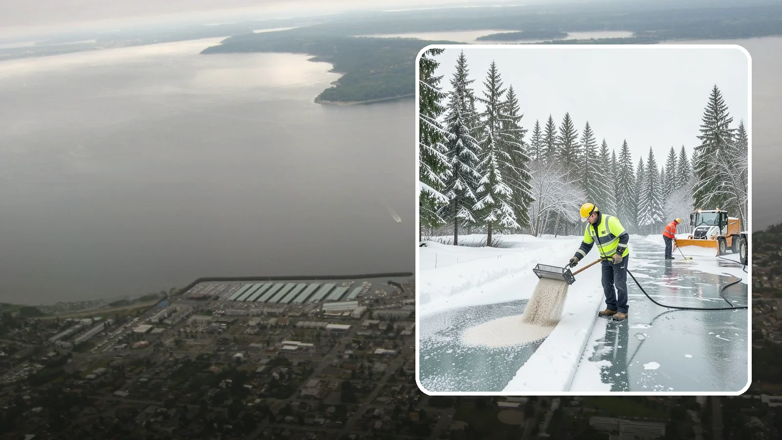 Anti-Icing in Des Moines, King County, WA - Anti-icing applies deicer proactively before a storm so ice bonds are prevented rather than broken after the fact.