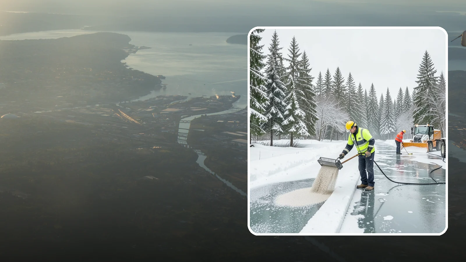 Anti-Icing in Fife, Pierce County, WA - Anti-icing applies deicer proactively before a storm so ice bonds are prevented rather than broken after the fact.