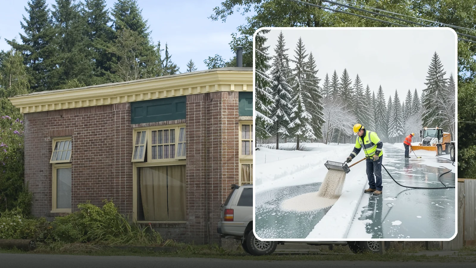 Anti-Icing in Hamilton, Skagit County, WA - Anti-icing applies deicer proactively before a storm so ice bonds are prevented rather than broken after the fact.