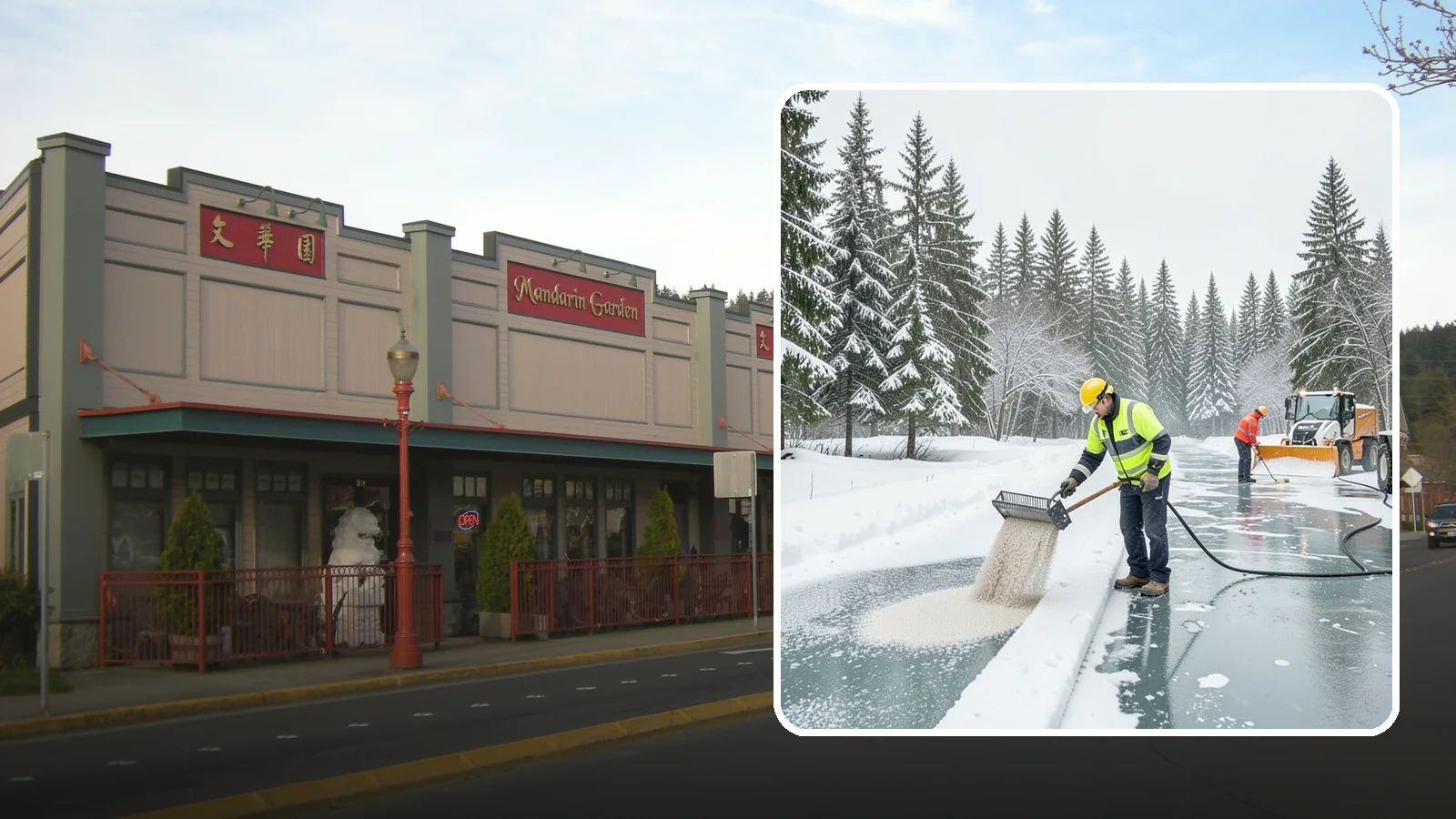Anti-Icing in Issaquah, King County, WA - Anti-icing applies deicer proactively before a storm so ice bonds are prevented rather than broken after the fact.