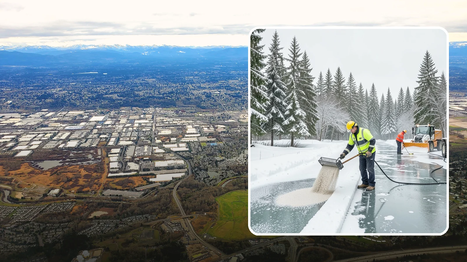 Anti-Icing in Kent, King County, WA - Anti-icing applies deicer proactively before a storm so ice bonds are prevented rather than broken after the fact.
