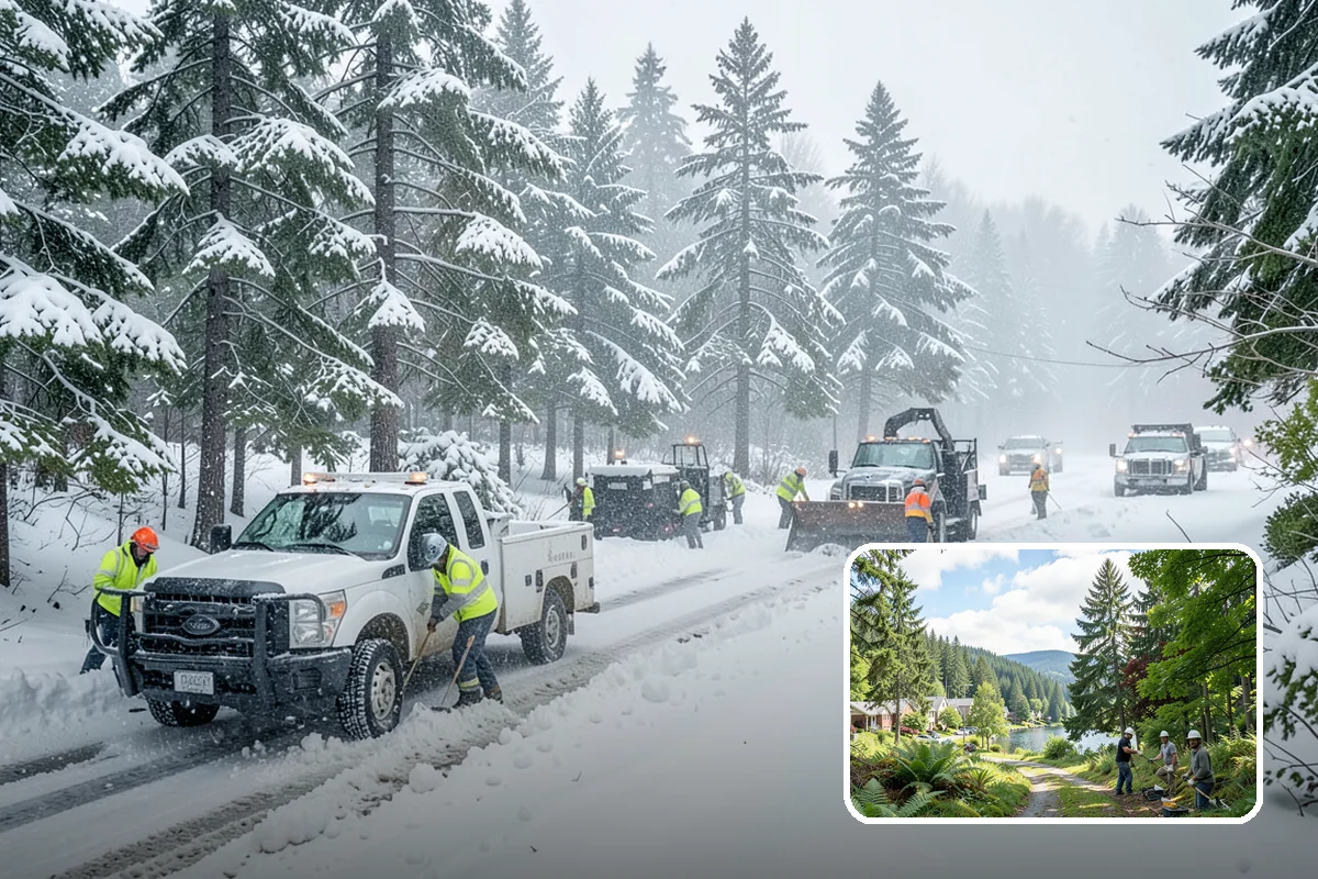 Anti-Icing in Lake Forest Park, King County, WA - Prevents ice bonds before freezing rain arrives