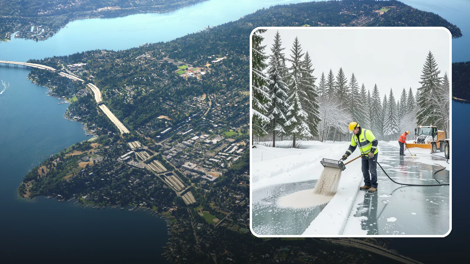 Anti-Icing in Mercer Island, King County, WA - Anti-icing applies deicer proactively before a storm so ice bonds are prevented rather than broken after the fact.