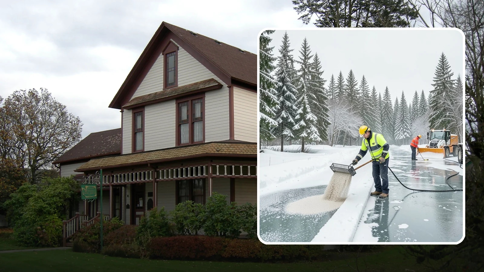 Anti-Icing in Sumner, Pierce County, WA - Anti-icing applies deicer proactively before a storm so ice bonds are prevented rather than broken after the fact.