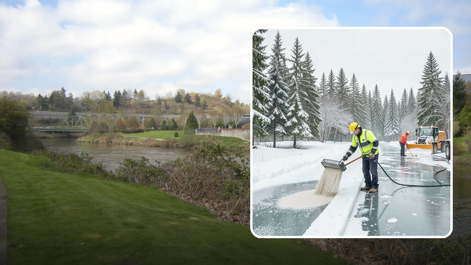 Anti-Icing in Tukwila, King County, WA - Anti-icing applies deicer proactively before a storm so ice bonds are prevented rather than broken after the fact.