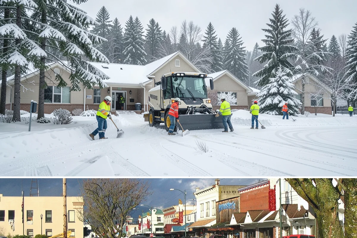 Apartment Complex Deicing in Arlington, Snohomish County, WA - Coverage spans the full November-through-March window, ramping up during the extended cold spells that follow lowland...
