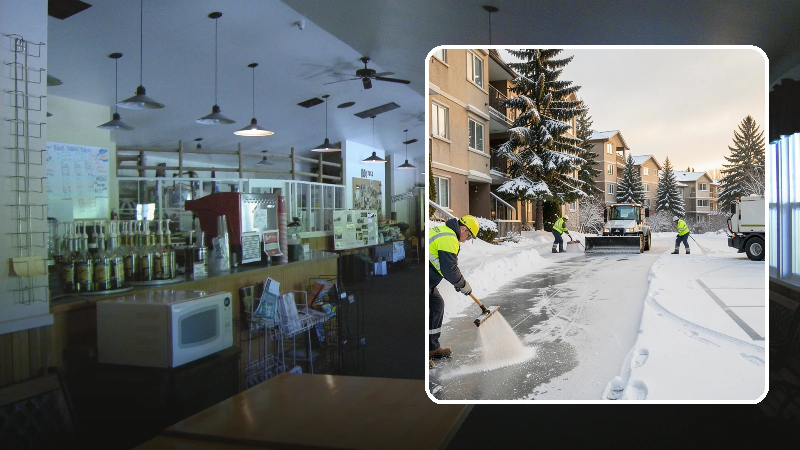Apartment Complex Deicing in Black Diamond, King County, WA - Comprehensive ice control for apartment communities, covering shared stairwells, breezeways, and resident parking where...