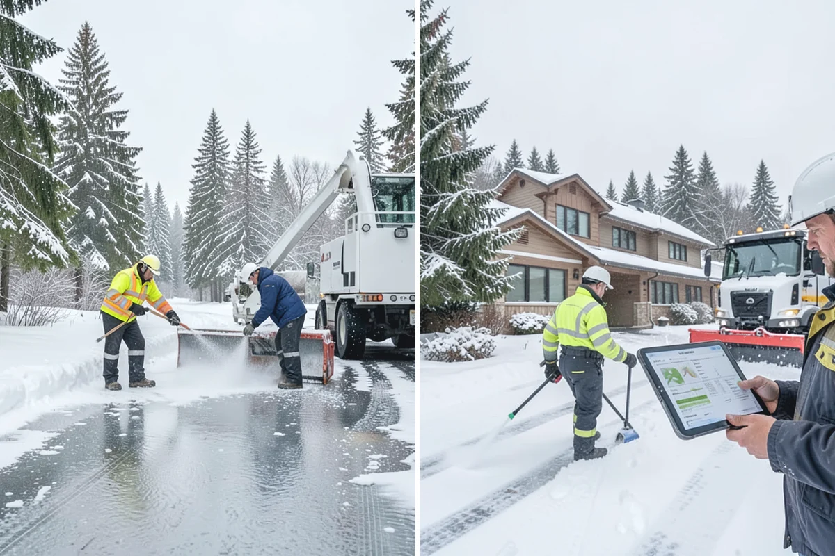 Apartment Complex Deicing in Bonney Lake, Pierce County, WA - Inventory all stairwells, landings, breezeways, and parking rows with the property manager
