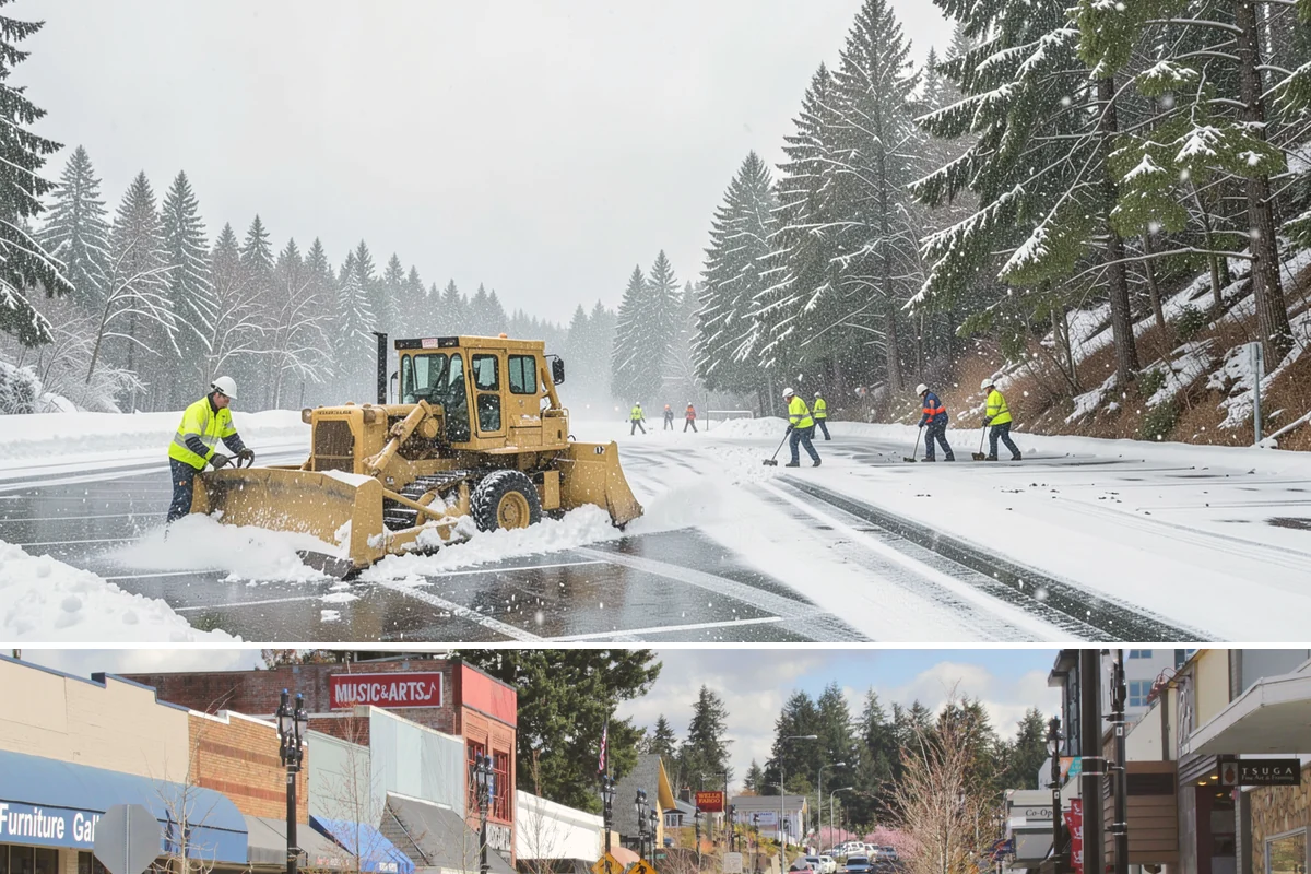 Apartment Complex Deicing in Bothell, King County, WA - Coverage spans the full November-through-March window, ramping up during the extended cold spells that follow lowland...