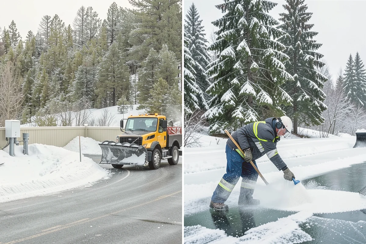 Apartment Complex Deicing in Brier, Snohomish County, WA - Inventory all stairwells, landings, breezeways, and parking rows with the property manager