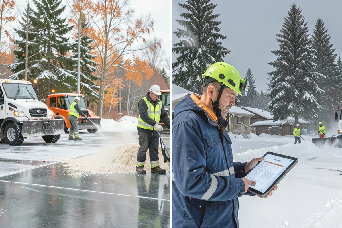 Apartment Complex Deicing in Burlington, Skagit County, WA - Inventory all stairwells, landings, breezeways, and parking rows with the property manager