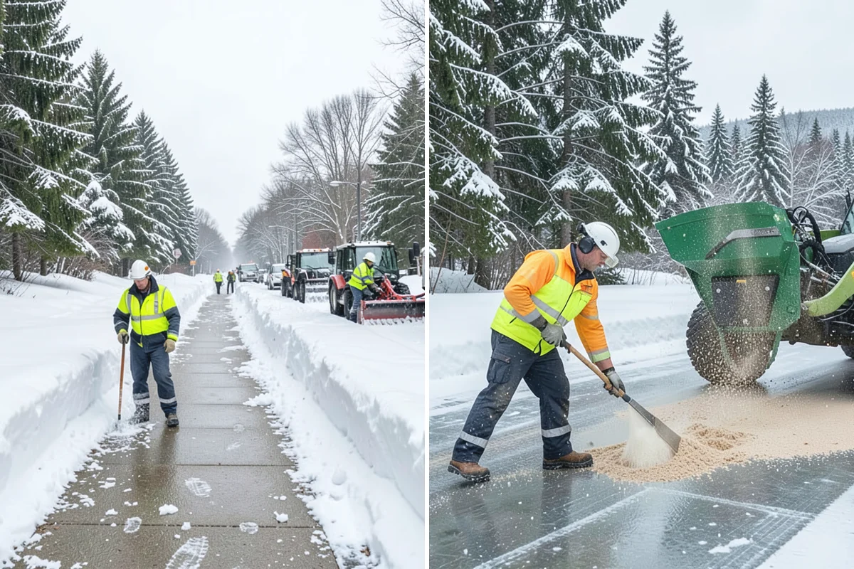 Apartment Complex Deicing in Darrington, Snohomish County, WA - Inventory all stairwells, landings, breezeways, and parking rows with the property manager