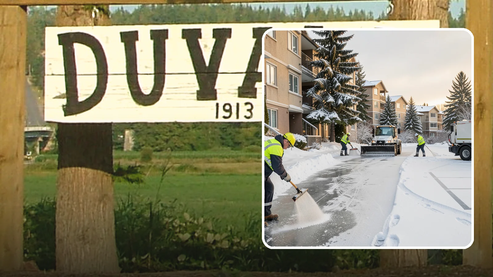 Apartment Complex Deicing in Duvall, King County, WA - Comprehensive ice control for apartment communities, covering shared stairwells, breezeways, and resident parking where...
