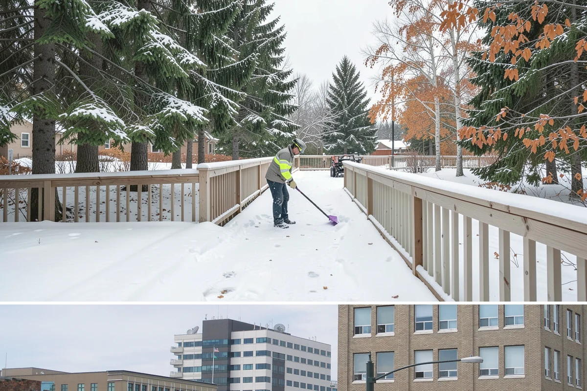 Apartment Complex Deicing in Everett, Snohomish County, WA - Coverage spans the full November-through-March window, ramping up during the extended cold spells that follow lowland...