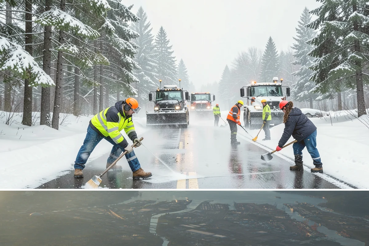 Apartment Complex Deicing in Fife, Pierce County, WA - Coverage spans the full November-through-March window, ramping up during the extended cold spells that follow lowland...