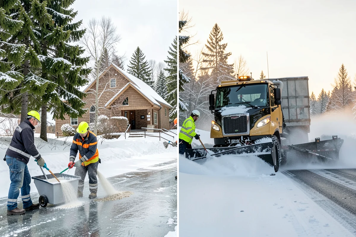 Apartment Complex Deicing in Fircrest, Pierce County, WA - Inventory all stairwells, landings, breezeways, and parking rows with the property manager