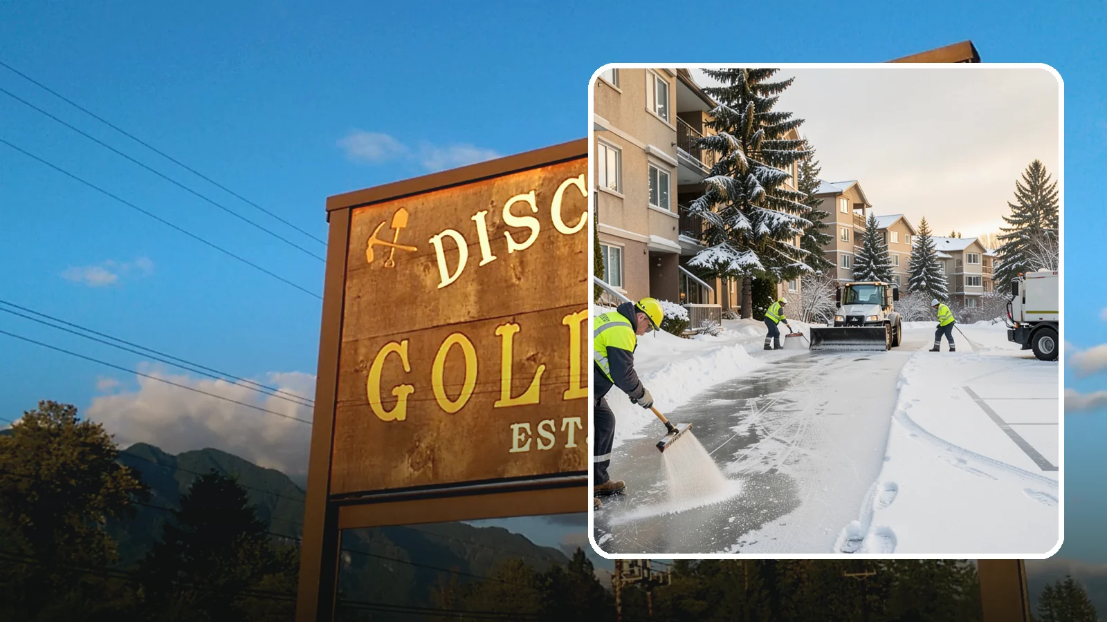 Apartment Complex Deicing in Gold Bar, Snohomish County, WA - Comprehensive ice control for apartment communities, covering shared stairwells, breezeways, and resident parking where...