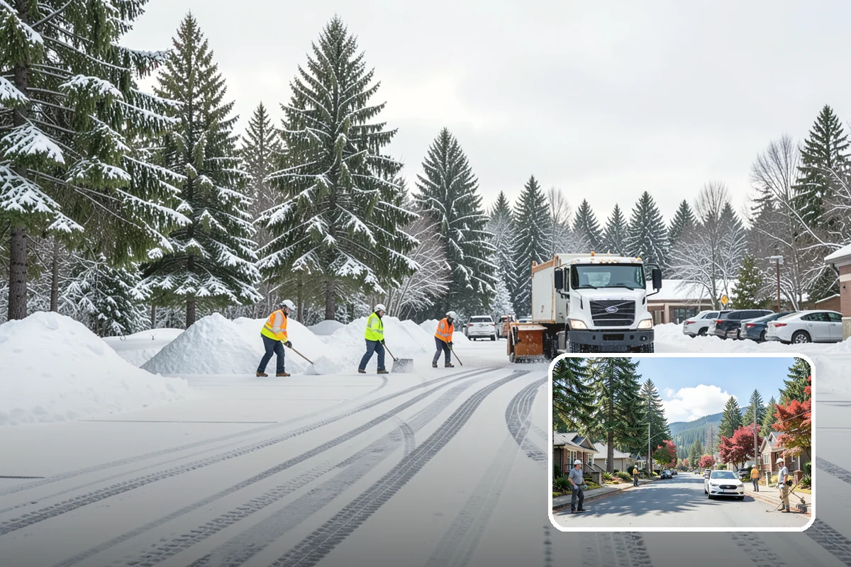 Apartment Complex Deicing in Hunts Point, King County, WA - Reduces tenant slip-and-fall exposure across shared common areas