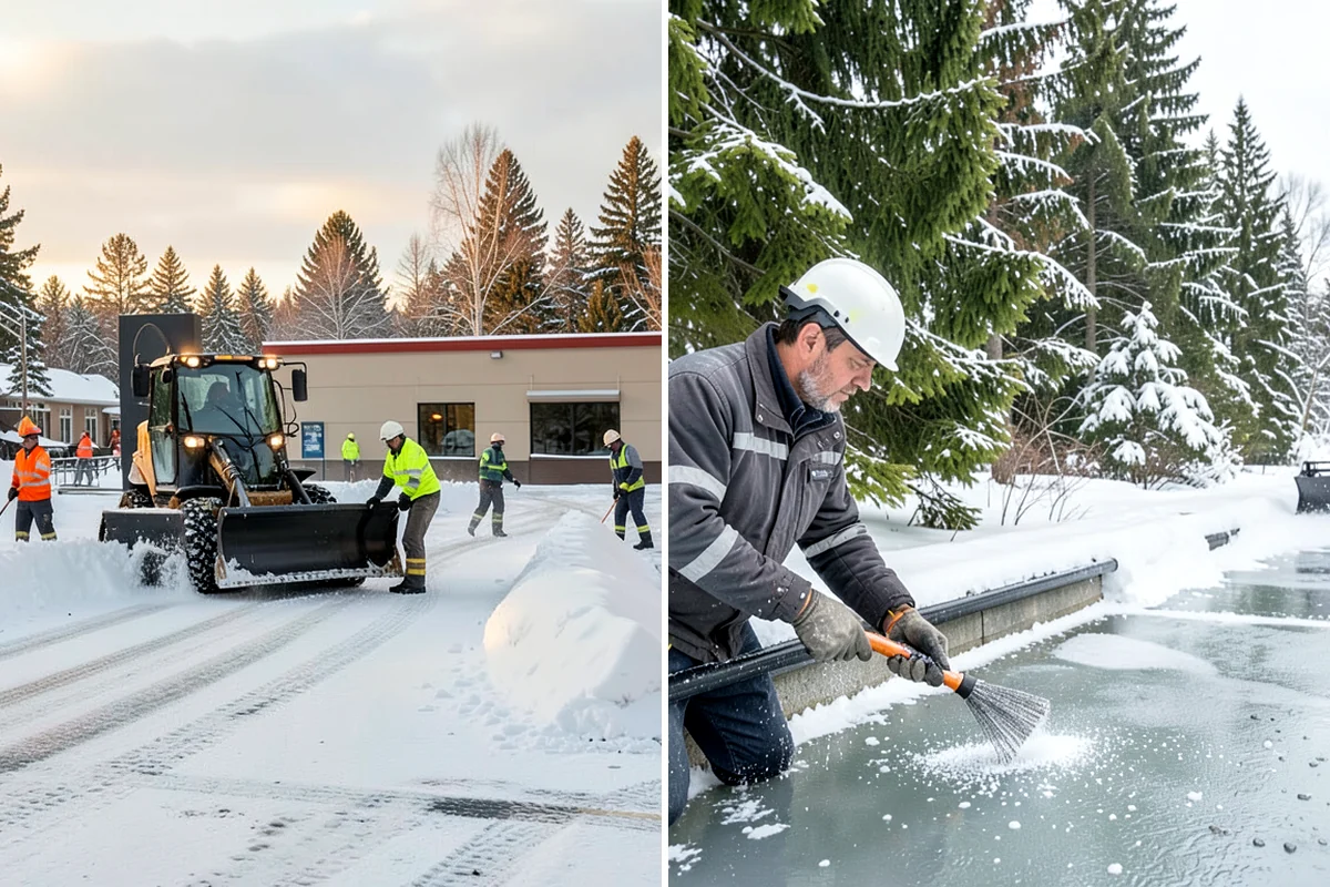 Apartment Complex Deicing in Lakewood, Pierce County, WA - Inventory all stairwells, landings, breezeways, and parking rows with the property manager