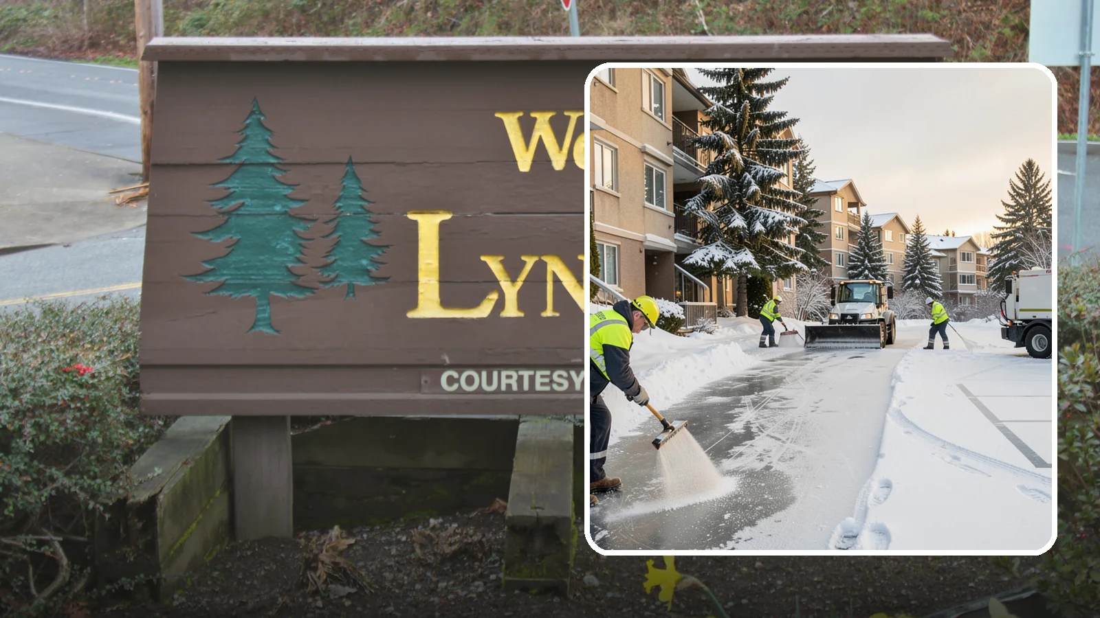 Apartment Complex Deicing in Lynnwood, Snohomish County, WA - Comprehensive ice control for apartment communities, covering shared stairwells, breezeways, and resident parking where...