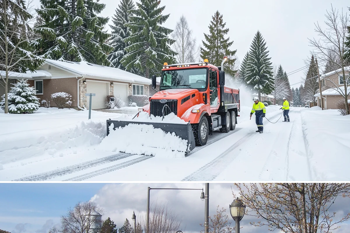 Apartment Complex Deicing in Marysville, Snohomish County, WA - Coverage spans the full November-through-March window, ramping up during the extended cold spells that follow lowland...