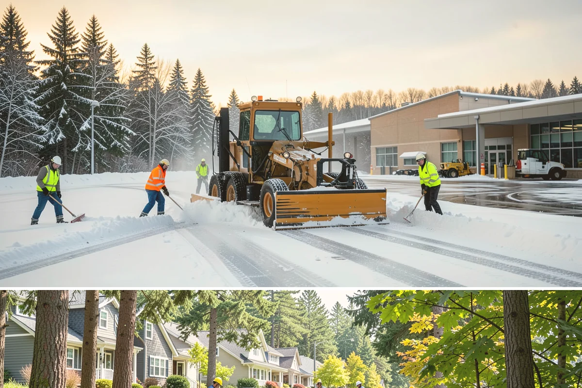 Apartment Complex Deicing in Normandy Park, King County, WA - Coverage spans the full November-through-March window, ramping up during the extended cold spells that follow lowland...