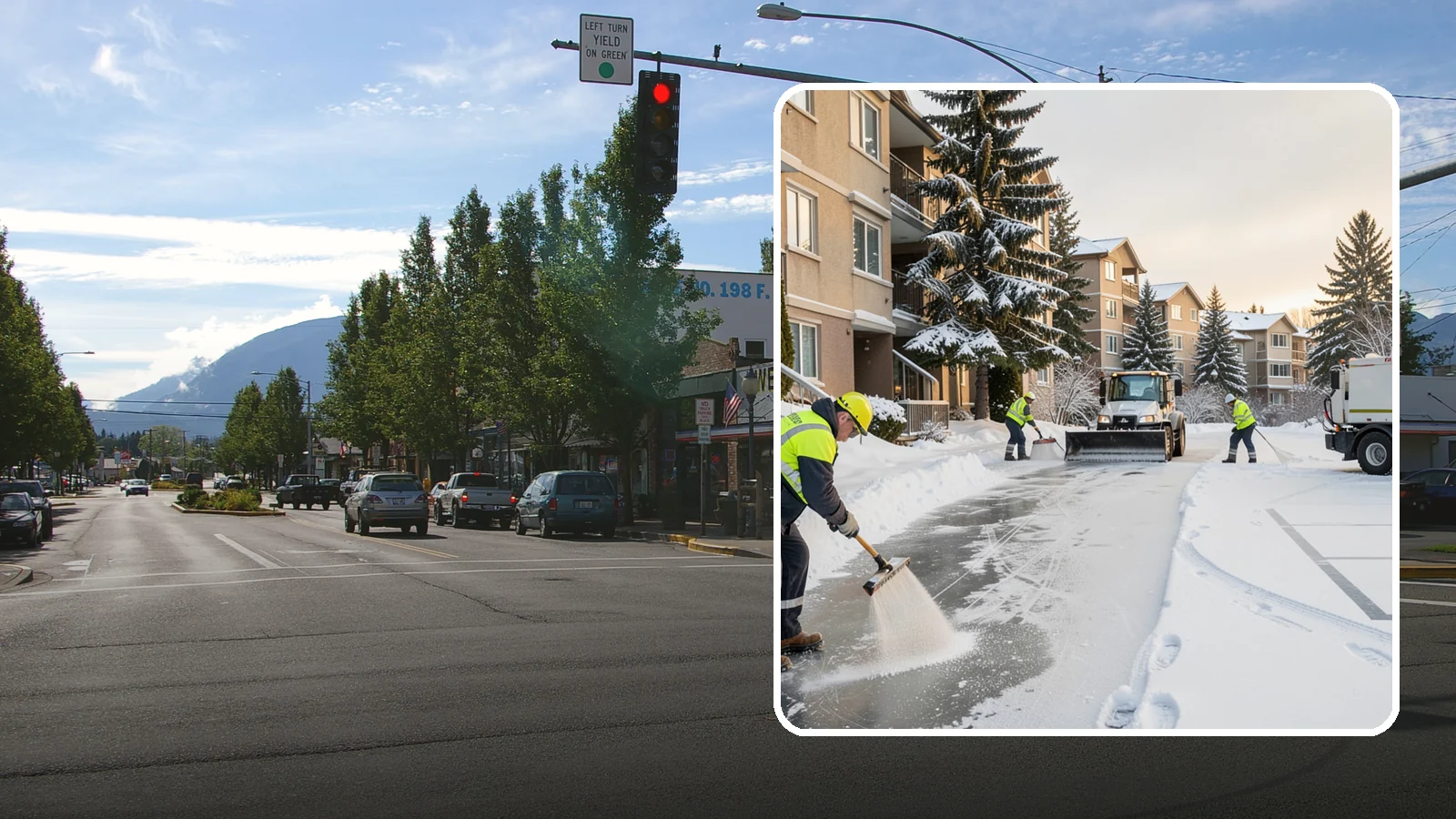 Apartment Complex Deicing in North Bend, King County, WA - Comprehensive ice control for apartment communities, covering shared stairwells, breezeways, and resident parking where...