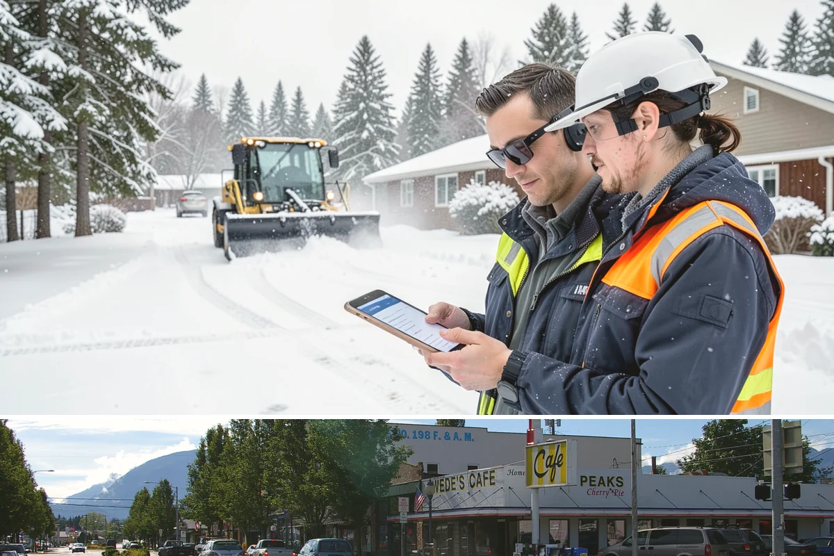 Apartment Complex Deicing in North Bend, King County, WA - Coverage spans the full November-through-March window, ramping up during the extended cold spells that follow lowland...