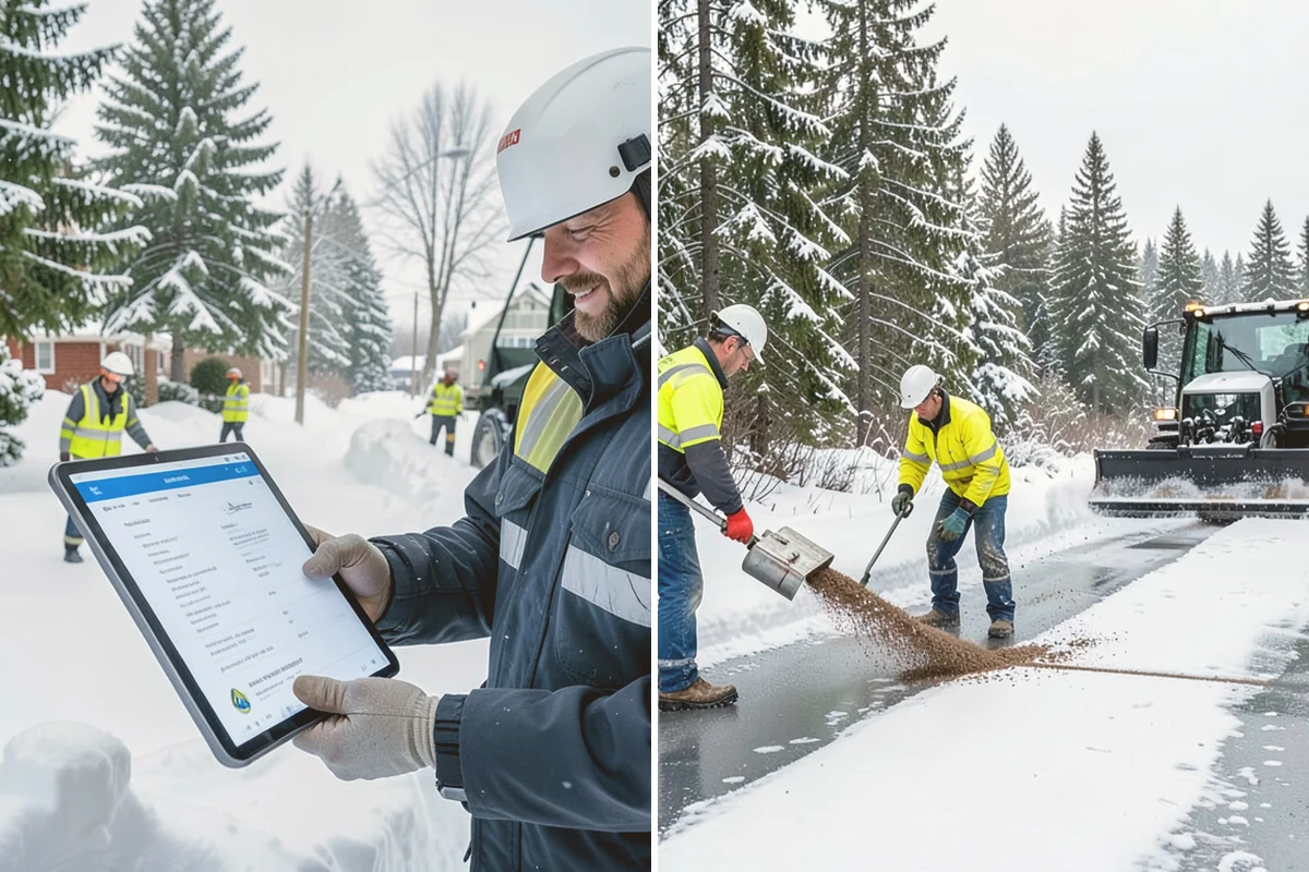 Apartment Complex Deicing in Orting, Pierce County, WA - Inventory all stairwells, landings, breezeways, and parking rows with the property manager