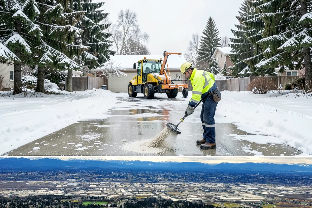 Apartment Complex Deicing in SeaTac, King County, WA - Coverage spans the full November-through-March window, ramping up during the extended cold spells that follow lowland...