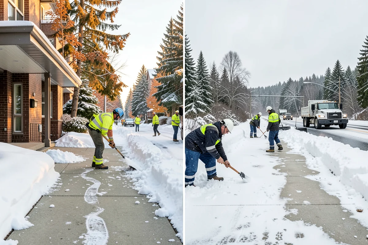 Apartment Complex Deicing in Sedro-Woolley, Skagit County, WA - Inventory all stairwells, landings, breezeways, and parking rows with the property manager
