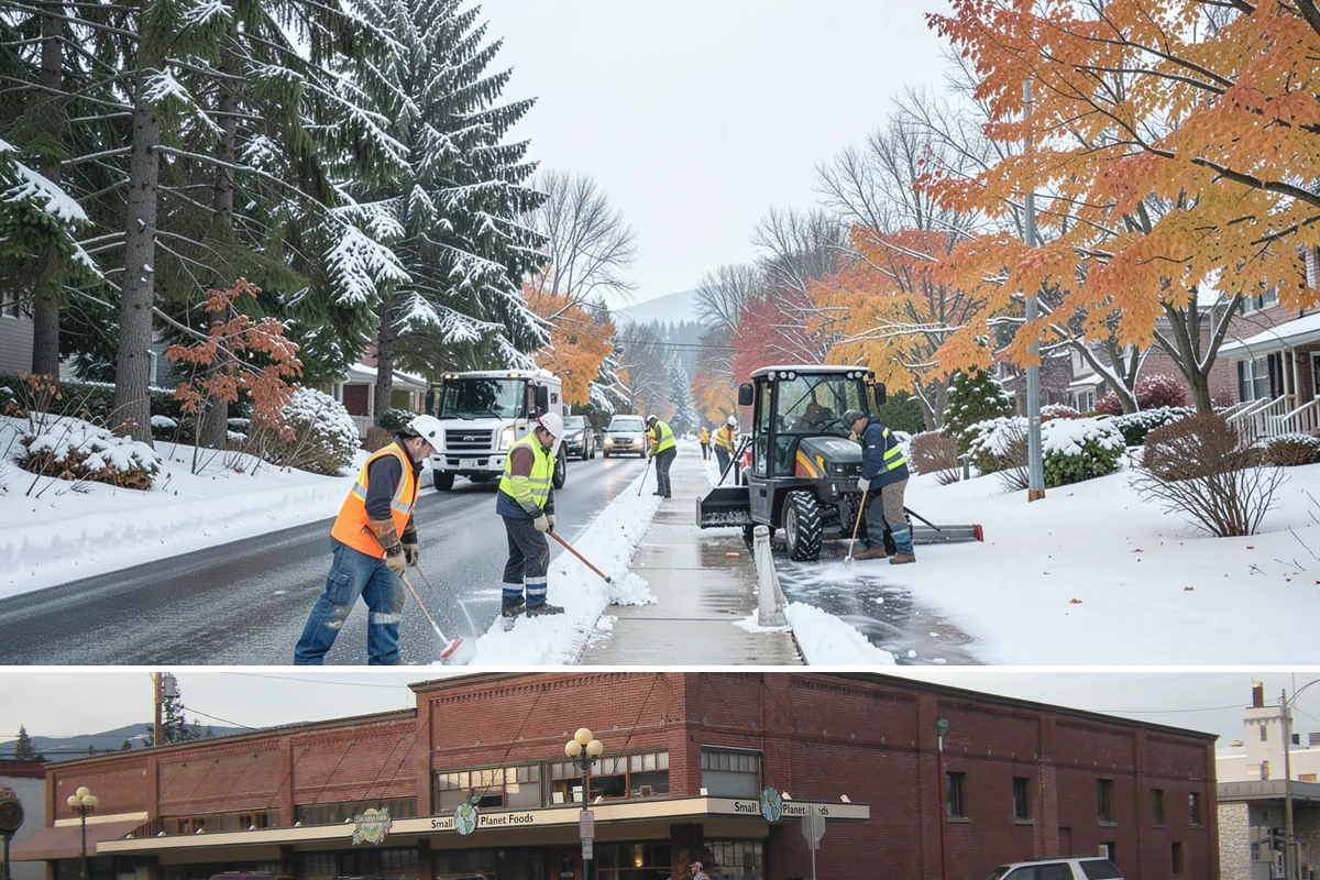 Apartment Complex Deicing in Sedro-Woolley, Skagit County, WA - Coverage spans the full November-through-March window, ramping up during the extended cold spells that follow lowland...