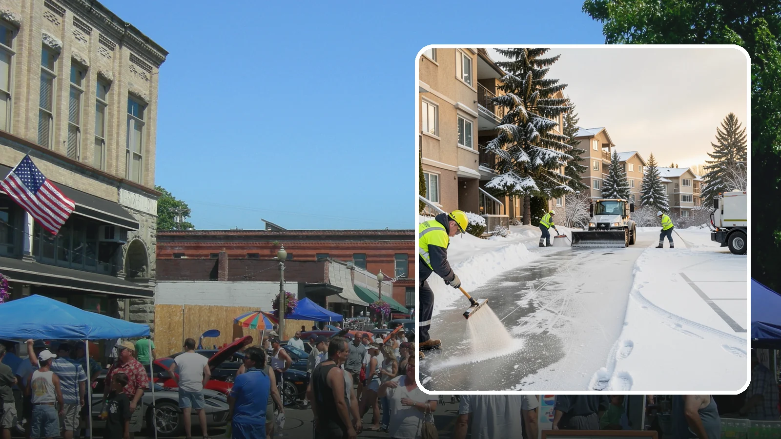 Apartment Complex Deicing in Snohomish, Snohomish County, WA - Comprehensive ice control for apartment communities, covering shared stairwells, breezeways, and resident parking where...