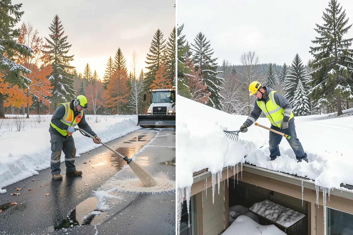 Apartment Complex Deicing in University Place, Pierce County, WA - Inventory all stairwells, landings, breezeways, and parking rows with the property manager