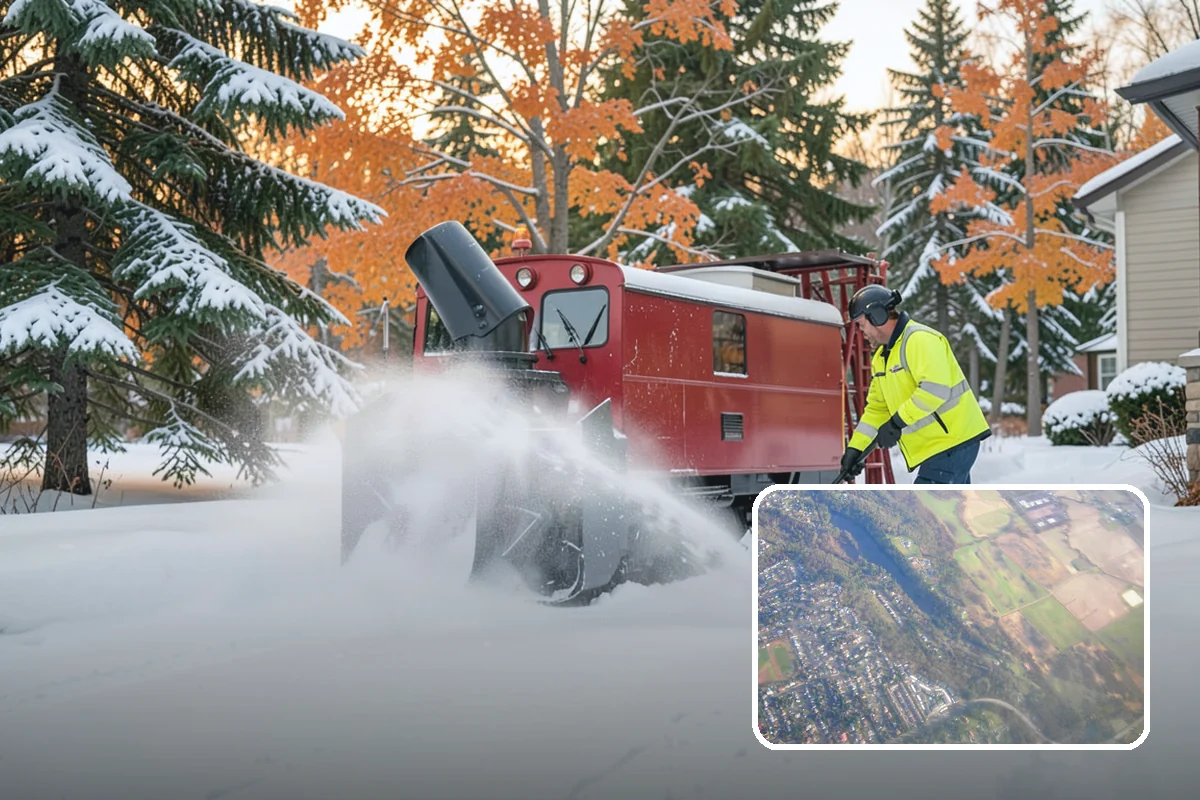 Apartment Complex Parking Lot Snow Removal in Algona, King County, WA - Travel lanes stay open for tenants, first responders, and package delivery