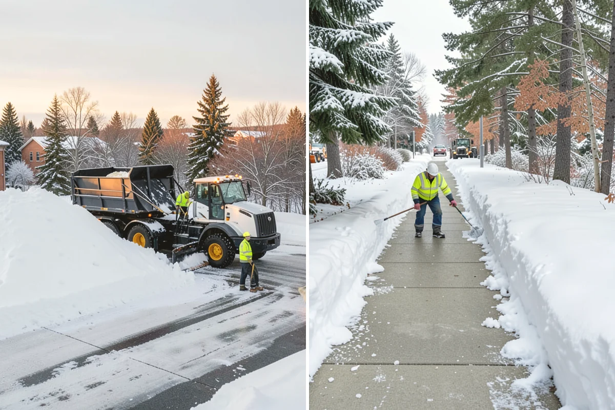 Apartment Complex Parking Lot Snow Removal in Black Diamond, King County, WA - Meet the manager to prioritize buildings, fire lanes, and tenant move-out zones