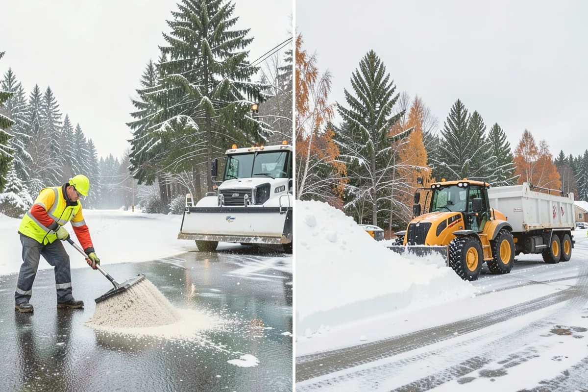 Apartment Complex Parking Lot Snow Removal in Bothell, King County, WA - Meet the manager to prioritize buildings, fire lanes, and tenant move-out zones