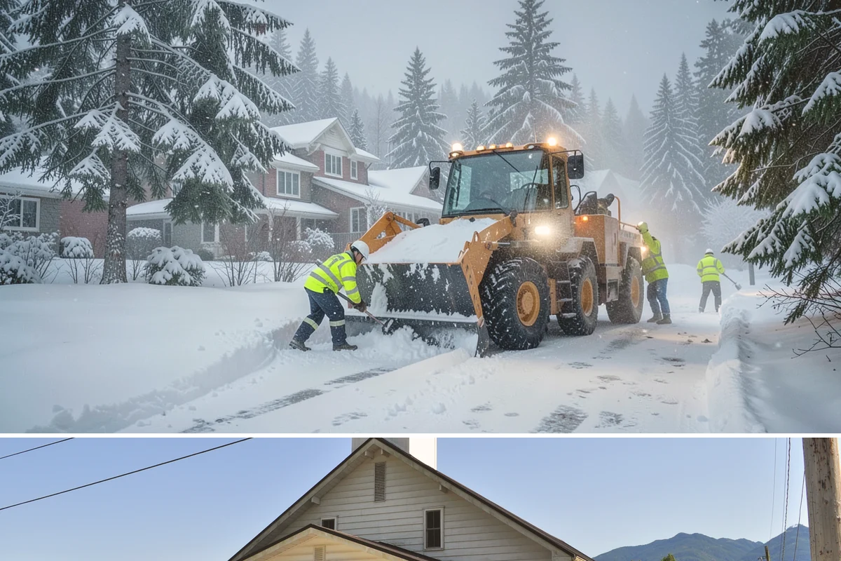 Apartment Complex Parking Lot Snow Removal in Concrete, Skagit County, WA - Snow risk for Puget Sound apartment communities runs highest from December through February, when overnight lows dip below...