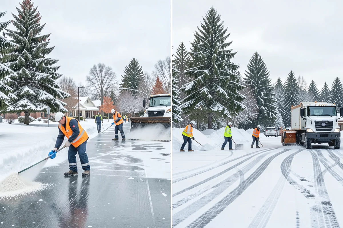 Apartment Complex Parking Lot Snow Removal in Coupeville, Island County, WA - Meet the manager to prioritize buildings, fire lanes, and tenant move-out zones
