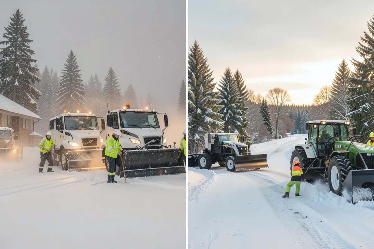 Apartment Complex Parking Lot Snow Removal in Darrington, Snohomish County, WA - Meet the manager to prioritize buildings, fire lanes, and tenant move-out zones