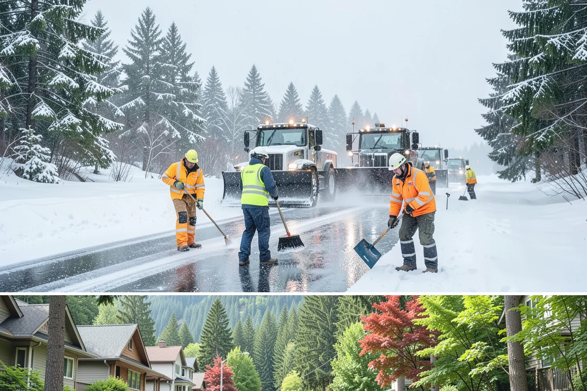 Apartment Complex Parking Lot Snow Removal in Darrington, Snohomish County, WA - Snow risk for Puget Sound apartment communities runs highest from December through February, when overnight lows dip below...