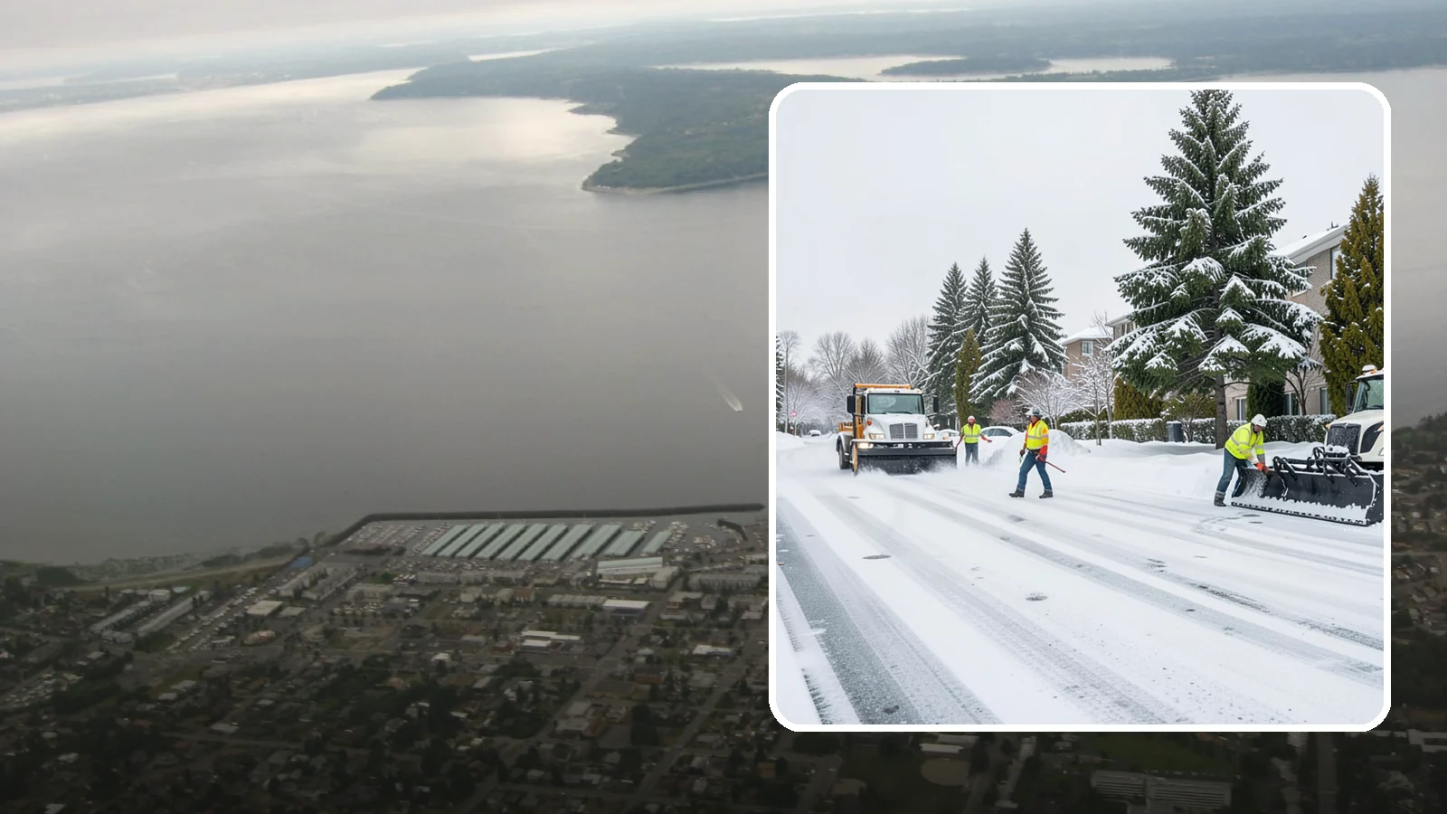 Apartment Complex Parking Lot Snow Removal in Des Moines, King County, WA - We plow sprawling apartment lots full of overnight tenant vehicles before residents leave for the Western Washington morning rush.