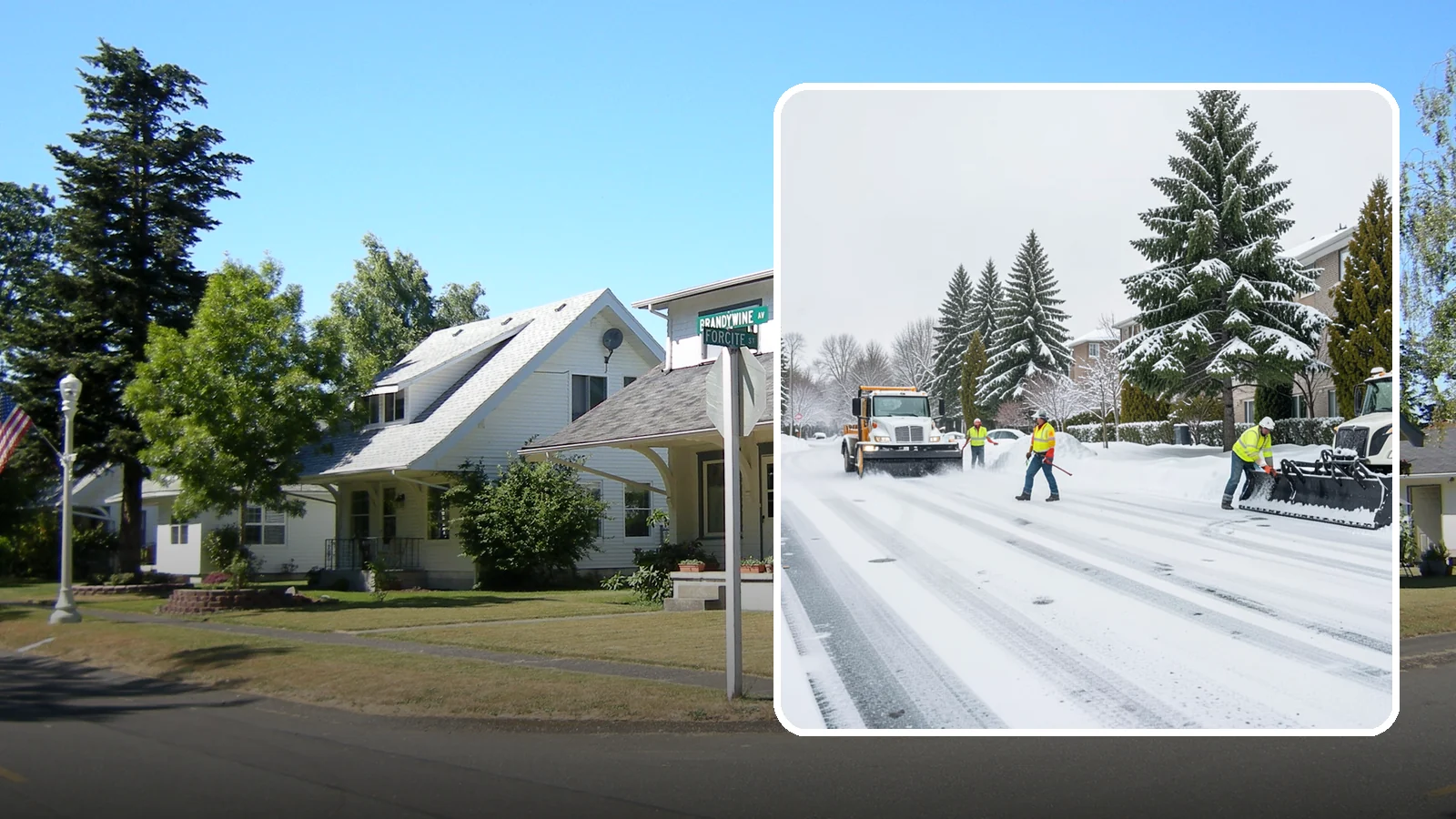 Apartment Complex Parking Lot Snow Removal in DuPont, Pierce County, WA - We plow sprawling apartment lots full of overnight tenant vehicles before residents leave for the Western Washington morning rush.