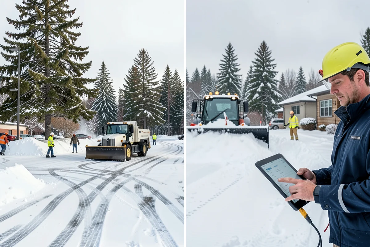 Apartment Complex Parking Lot Snow Removal in DuPont, Pierce County, WA - Meet the manager to prioritize buildings, fire lanes, and tenant move-out zones